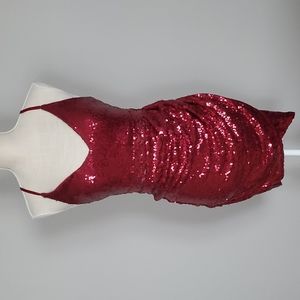 Windsor Red Sequin Mini Dress